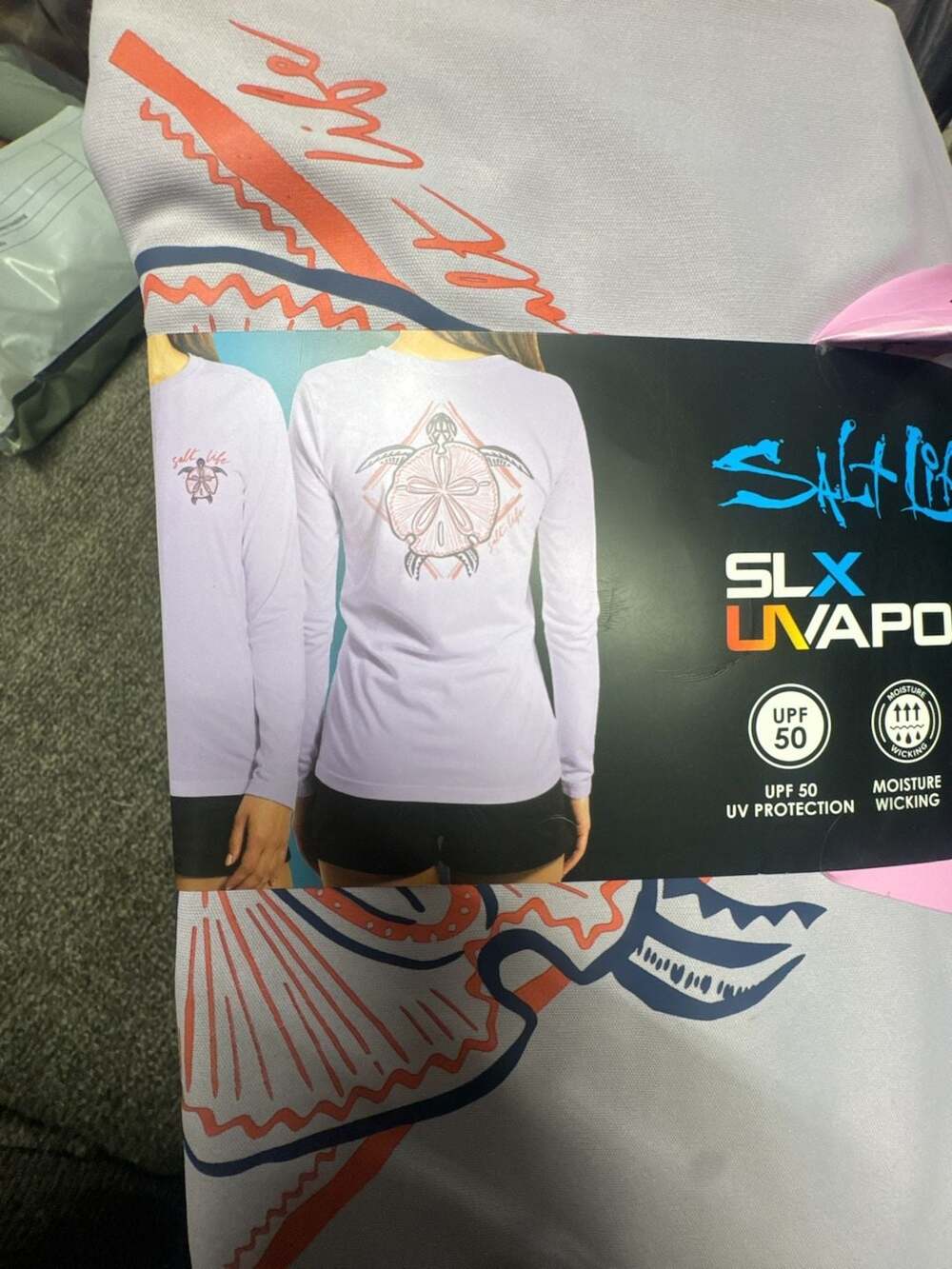 Salt Life SLX UVapor Long Sleeve Performance Shirt Size S